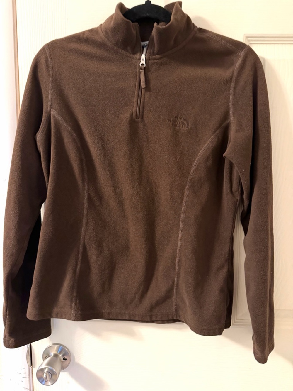 The North Face Women’s Chocolate Brown Half-Zip Fleece Size Medium